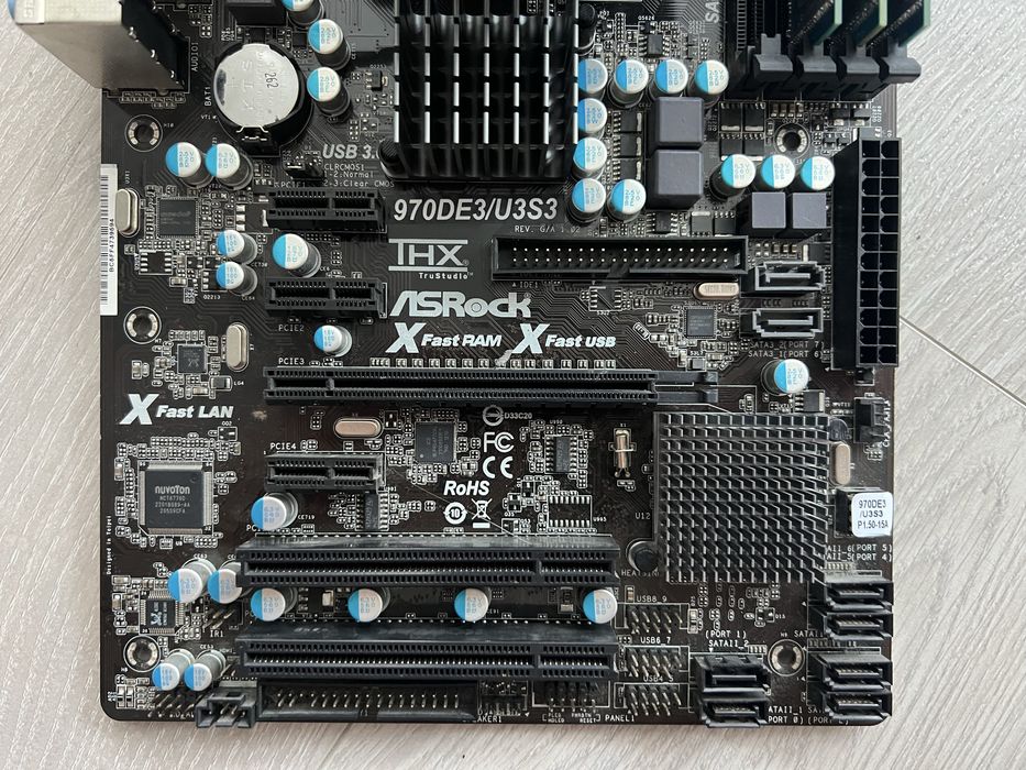 Комплект материнська плата AM3+ (8ядер)