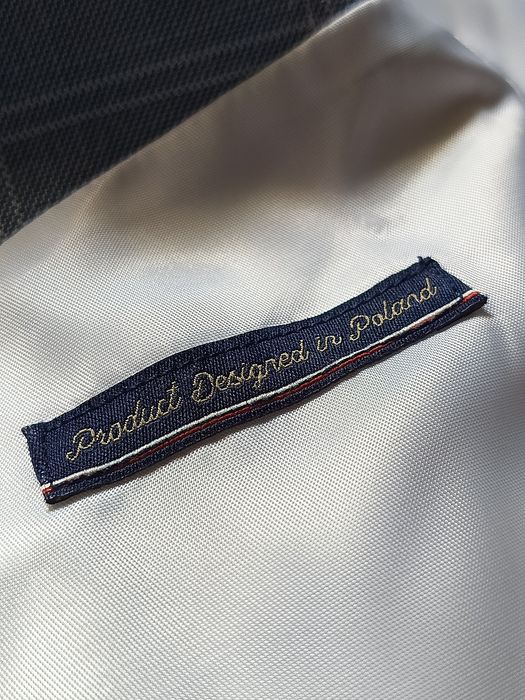 Garnitur męski niebieski