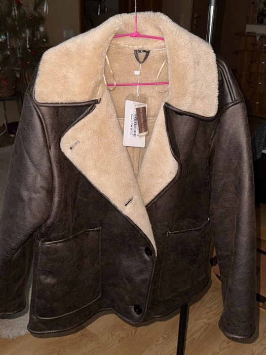 Коричнева трендова дублянка, нова