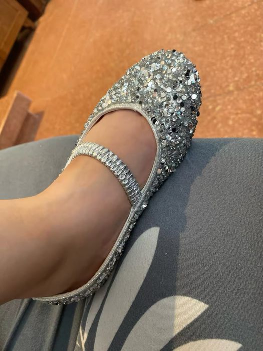 Туфлі балетки дитячі з камінчиками нарядні туфли детские туфельки