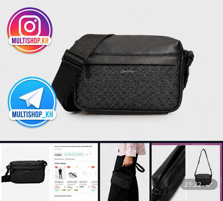 ОРИГІНАЛ! Сумка Calvin Klein  Кельвин кляйн MUST CAMERA BAG MONO нова с бірками