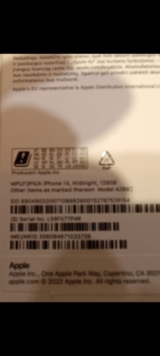 Apple 14 zamiana lub sprzedaż