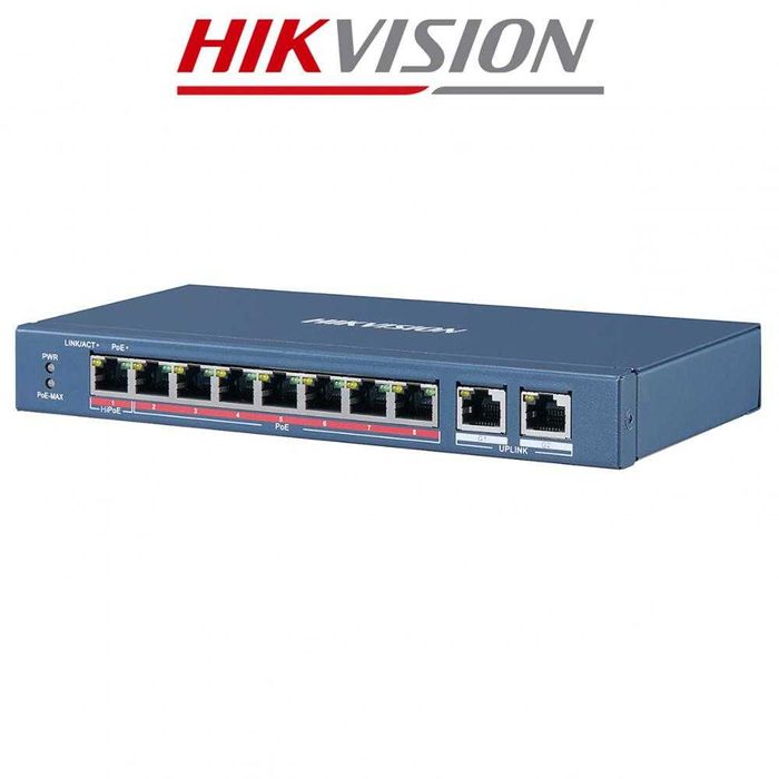 Hikvision DS-3E0310HP-E Switch 10 Portas