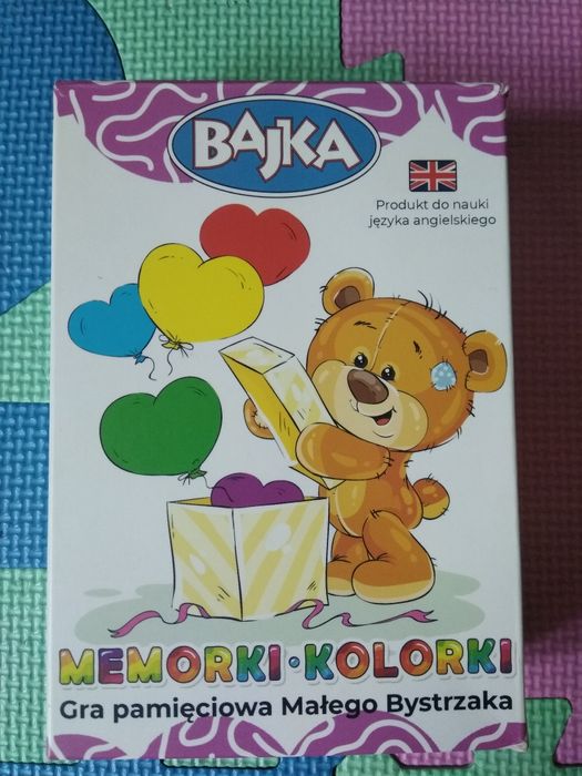 Gra memory Kolorki 3+ Bajka 11 par gra do nauki j.angielskiego