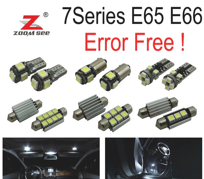 KIT 24 LÂMPADAS LED INTERIOR BMW SÉRIE 7 E65 E66 745I 745LI 750I 750LI 760I 760LI 2002-2008