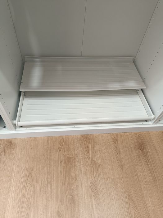Sapateira extraível branca para roupeiro Pax Ikea (2 un)