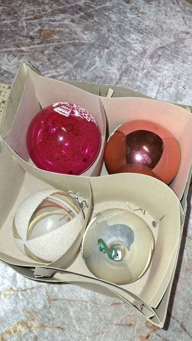 Bombki prl stare reflektor i inne 4 szt
