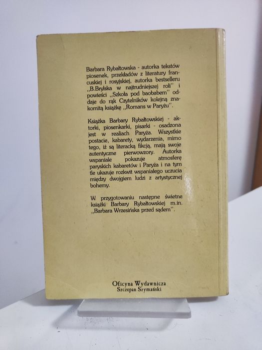 Romans w Paryżu - Barbara Rybałtowska .