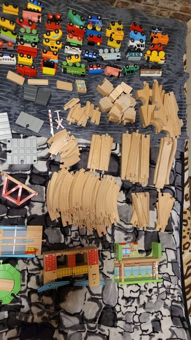 Kolejka  drewniana zestaw