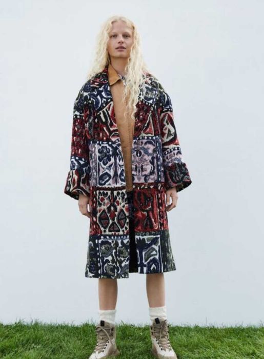 Пальто печворк Zara