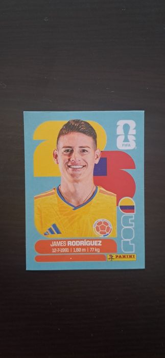 Cromo futebol de James Rodriguez(Mundial 2026)da Panini
