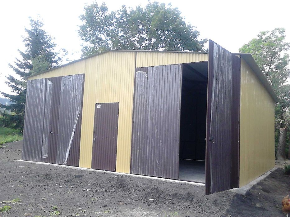 Garaż blaszak 7x6 Garaż blaszany Garaż 6x8 6x5 5x7 6x6 7x7 5x8 9x6 12x6 PRODUCENT MONTAŻ Wiata magazyn Garaż blaszak na wymiar zamówienie Wysoki garaż