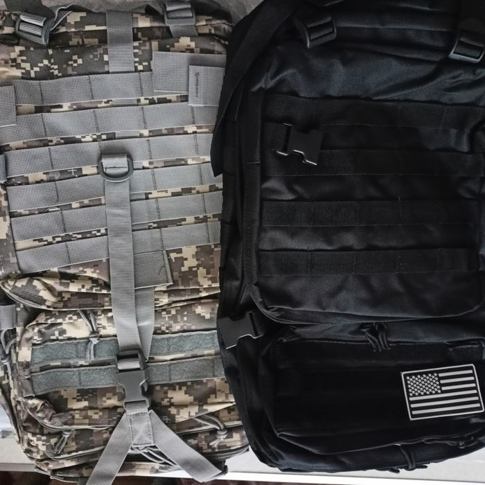 Рюкзак тактический MOLLE 50л. хаки, пиксель
