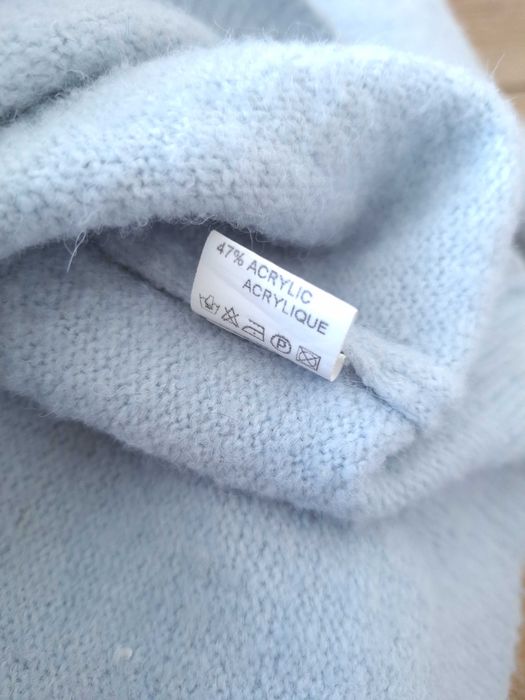 Damski Kolorowy Pastelowy Błękitny Sweter Moocci TU S M L
