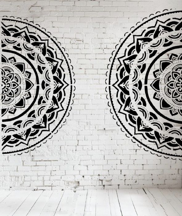 Szablon Mandala (wzór 40x35cm szablon 20x35cm ) malarski, DIY - Nr L13