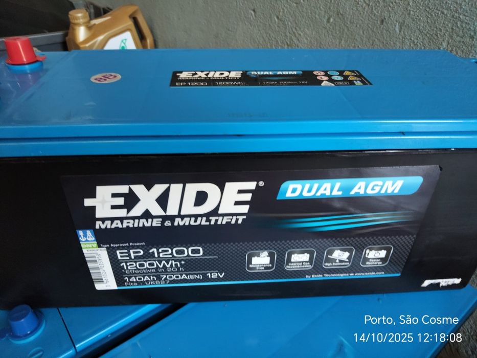 BATERIAS PARA AUTO CARAVANAS,BARCOS e SOLARES em agm e gel