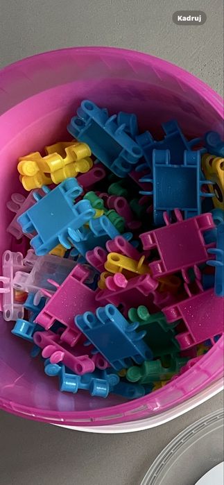 CLICS KLOCKI Z BROKATEM B180, wiaderko 8w1 175 elementów