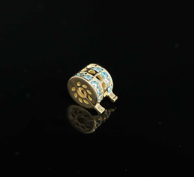 Złoto 585 - Koralik Zawieszka Charms