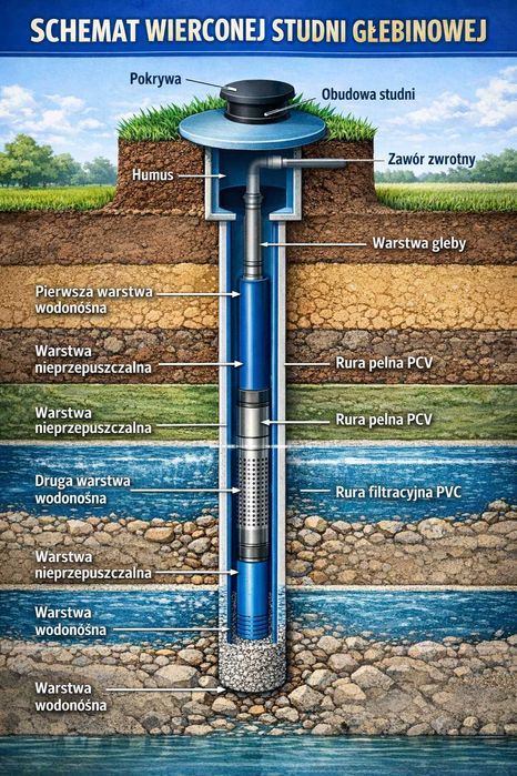 Wiercenia studni głebinowych