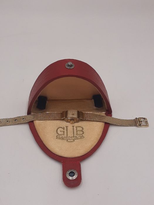 GUB GLASHÜTTE naręczny mechaniczny zegarek damski vintage z etui