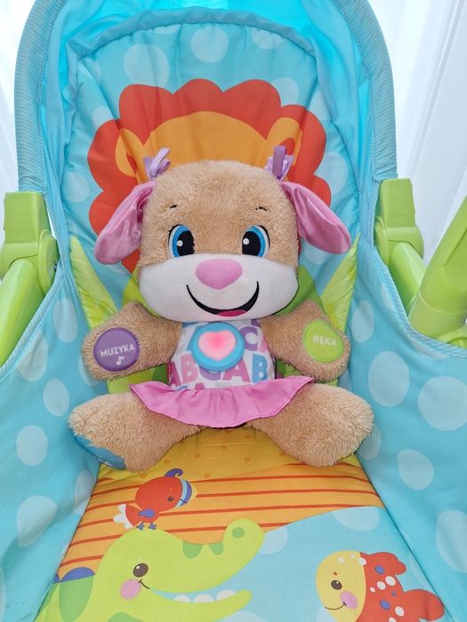 Szczeniaczek Uczniaczek Fisher-Price śpiewa liczy świeci