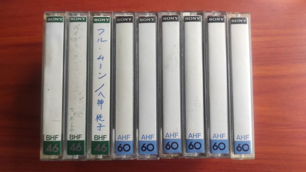 Аудиокассеты SONY BHF, AHF market Japan.