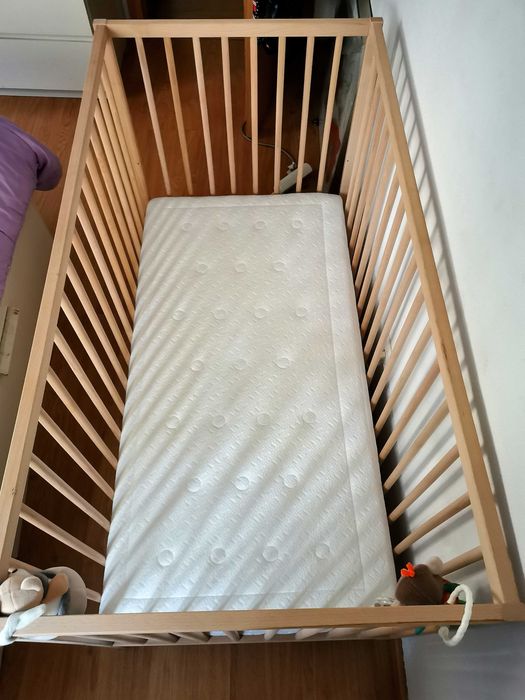 Berço Completo 60x120 c/ colchão Pikolin Baby + Extras | Excelente Estado