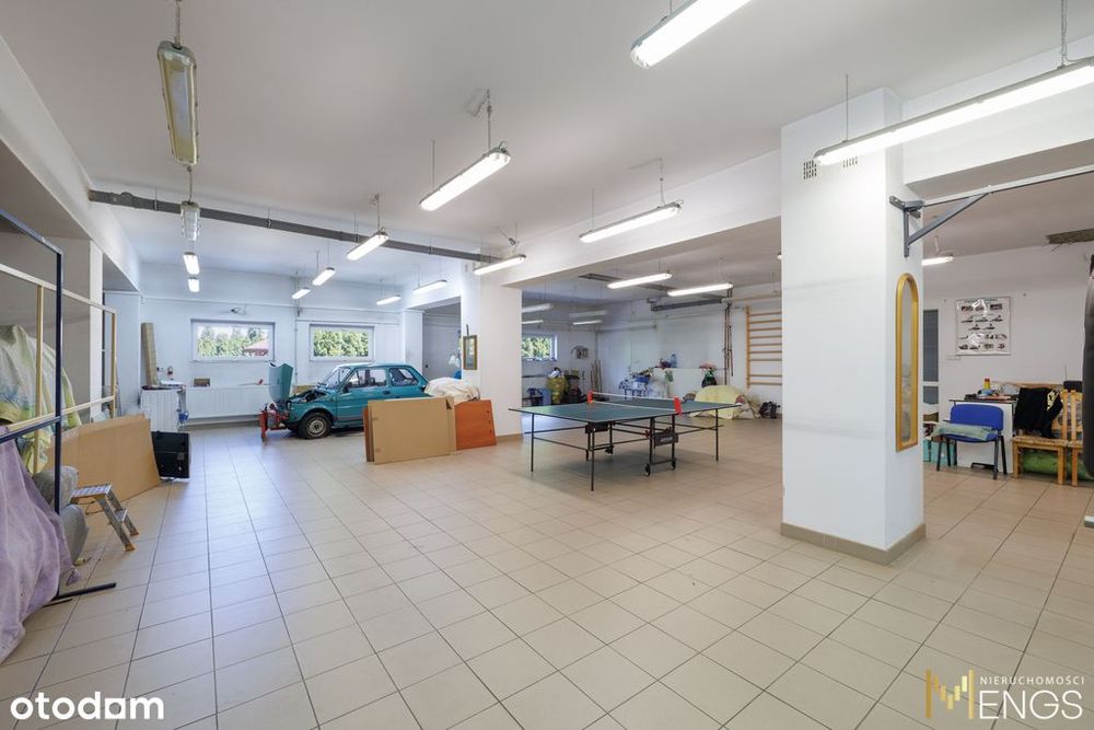 Magazyn z biurem, ocieplony budynek – wynajem