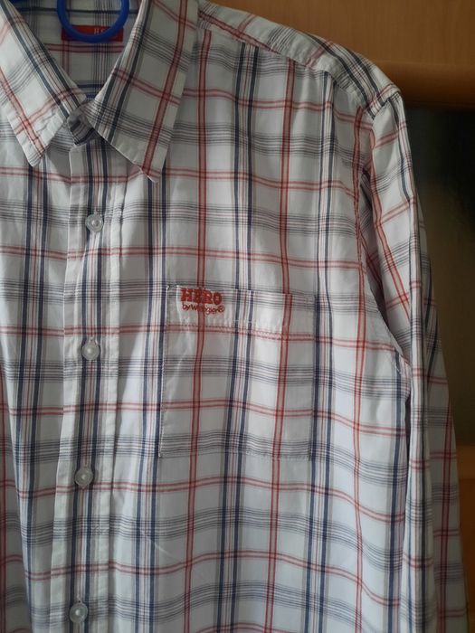 męska koszula w kratkę wrangler
