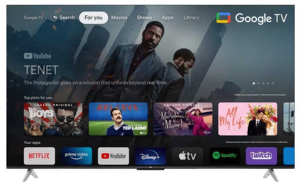Telewizor TCL 43" LED 43V6B 4K HDR Google TV WiFi HDMI 2.1 DVB-T2