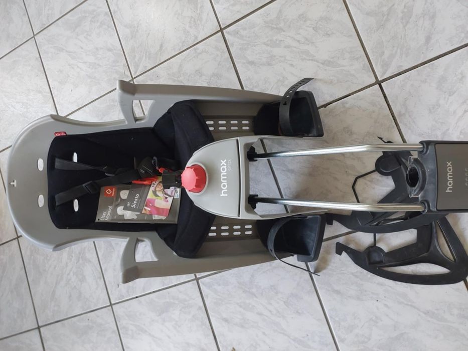 Fotelik rowerowy na rower hamax siesta odchylany do snu