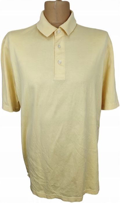 Lands' end casualowa koszulka polo żółta l 42-44