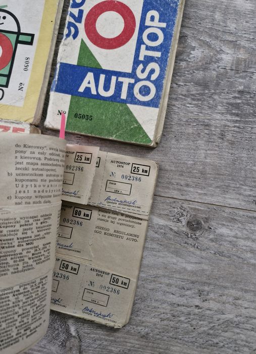 A5029. "Książeczki AUTO STOP" PRL
