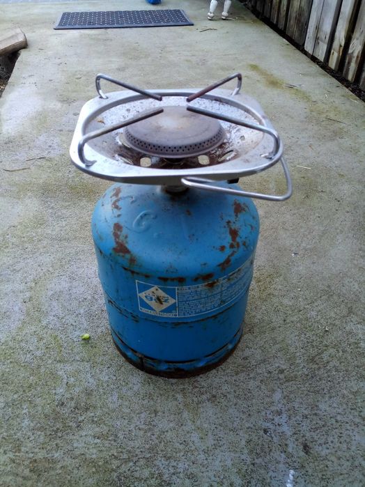 Botija de gás campismo com fogão