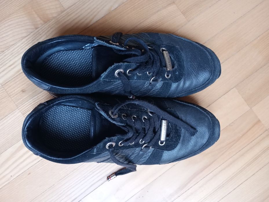 Sneakersy Tommy Hilfiger skóra naturalna