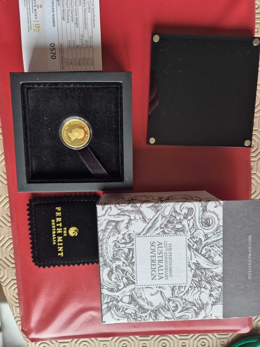 Moeda ouro Australia Carlos III 25 dólares