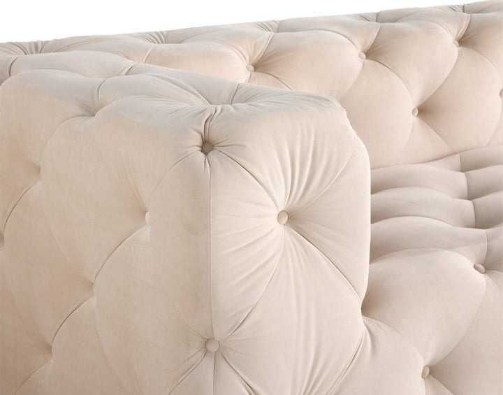 Narożnik pięcioosobowy pikowany glamour BENTLEY - Tkanina do wyboru!