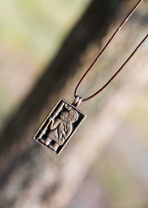 Skandynawski amulet, wisiorek z epoki Vendel, VI-VII wiek (replika)
