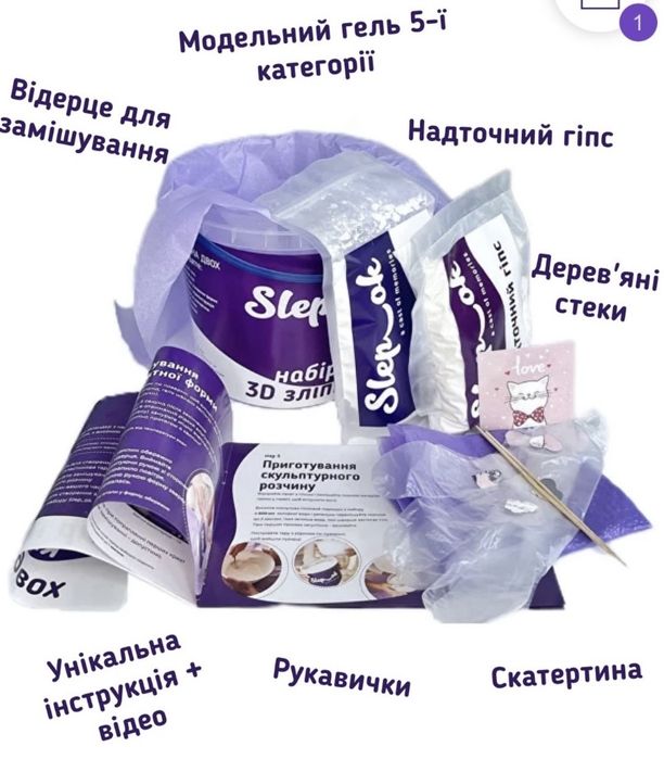 3d набір зліпок рук + купол з гірляндою