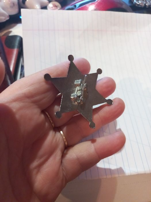 Детский значок sheriff шериф металлический