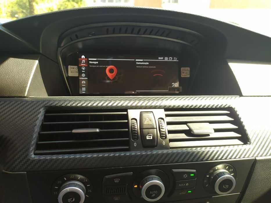Monitor Android BMW GPS série 5 F10 F11 e60 E65 Carplay & Android Auto