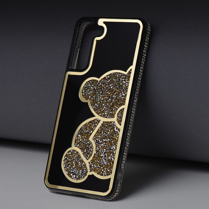 Etui na Samsung A36 5G Teddy Bear złote