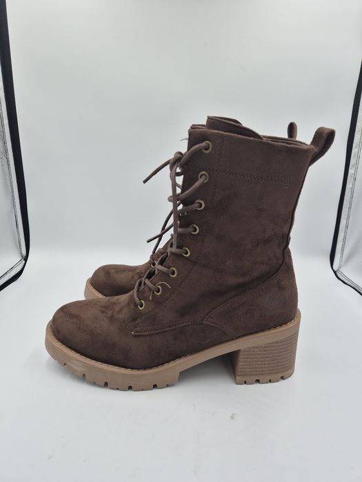 Botki damskie Brązowe Dockers na obcasie 41