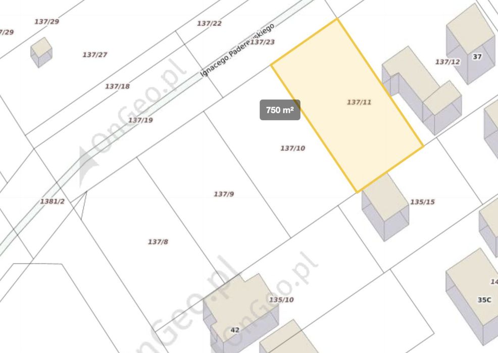 Działka D | 750 m² | Dom, usługi lub inwestycja | MPZP | KOŚCIERZYNA - Widok 5