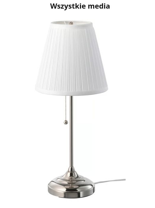 Lampa stołowa, niklowano/biały ikea arstid cena za 2 szt jak nowe