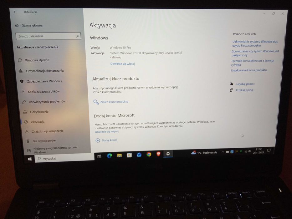 Laptop ultrabook Dell i5 SSD 8GB bateria 3h zasilacz Dell Win