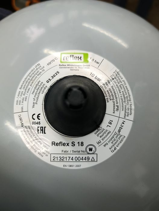 Vaso de expansão reflex 18l