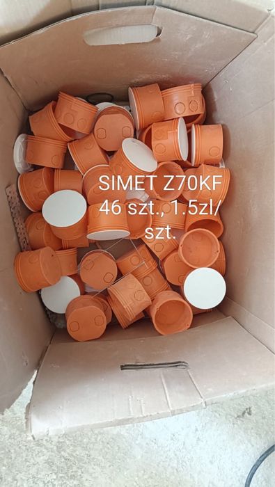 Puszki elektyczne: podtynk SIMET Z70KF,