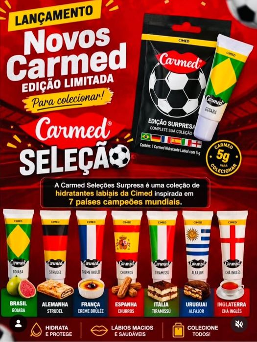 Batons Carmed Mundial, original Brasil