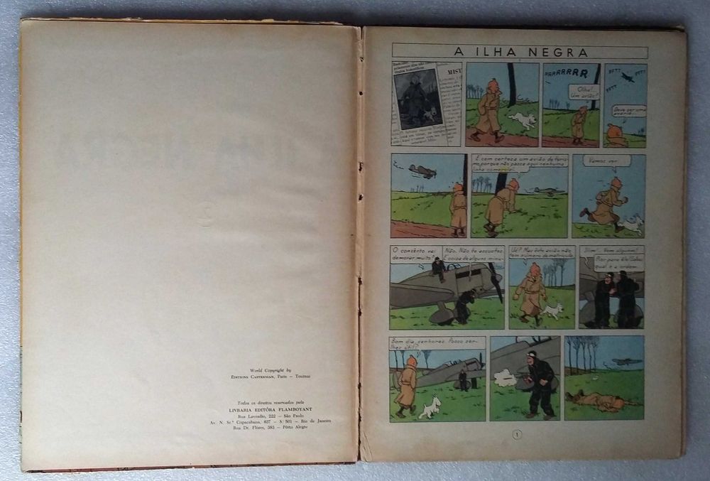 Tintim - A Ilha Negra - Editora Flamboyant